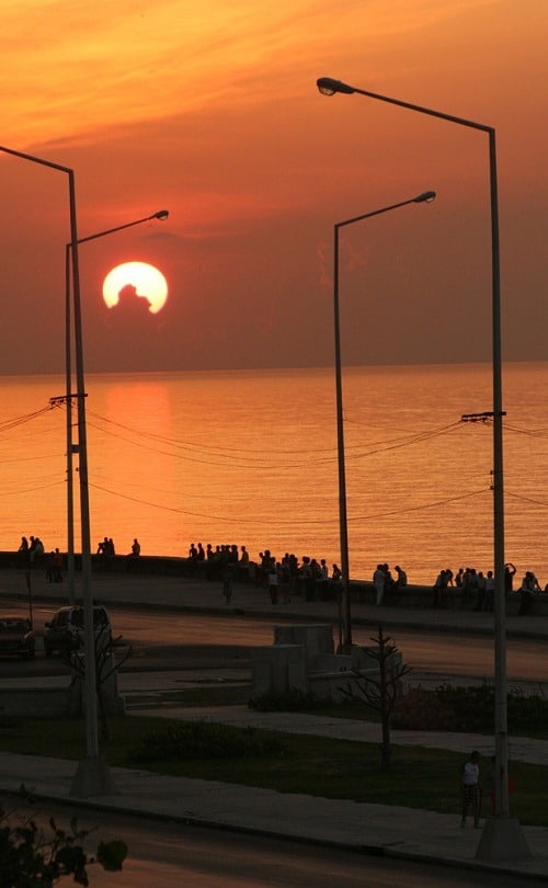 Havana Malecon sunset