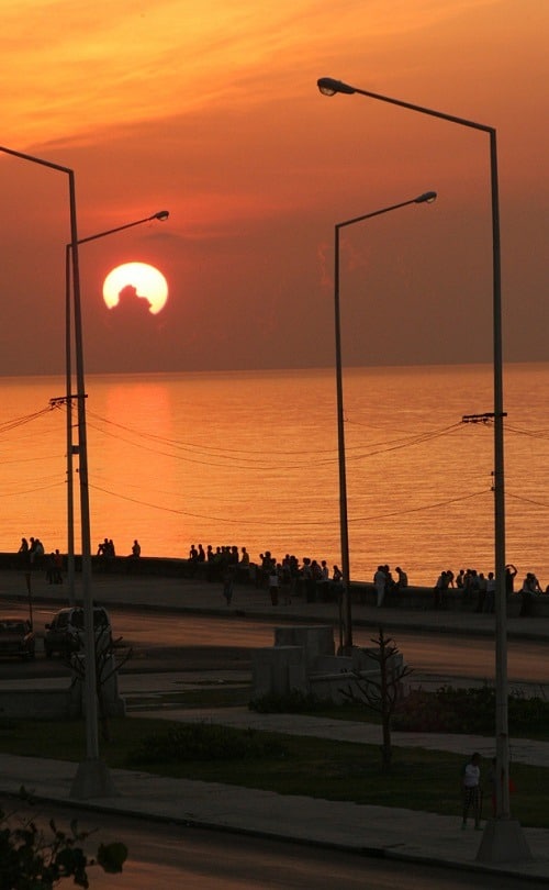 Havana Malecon sunset