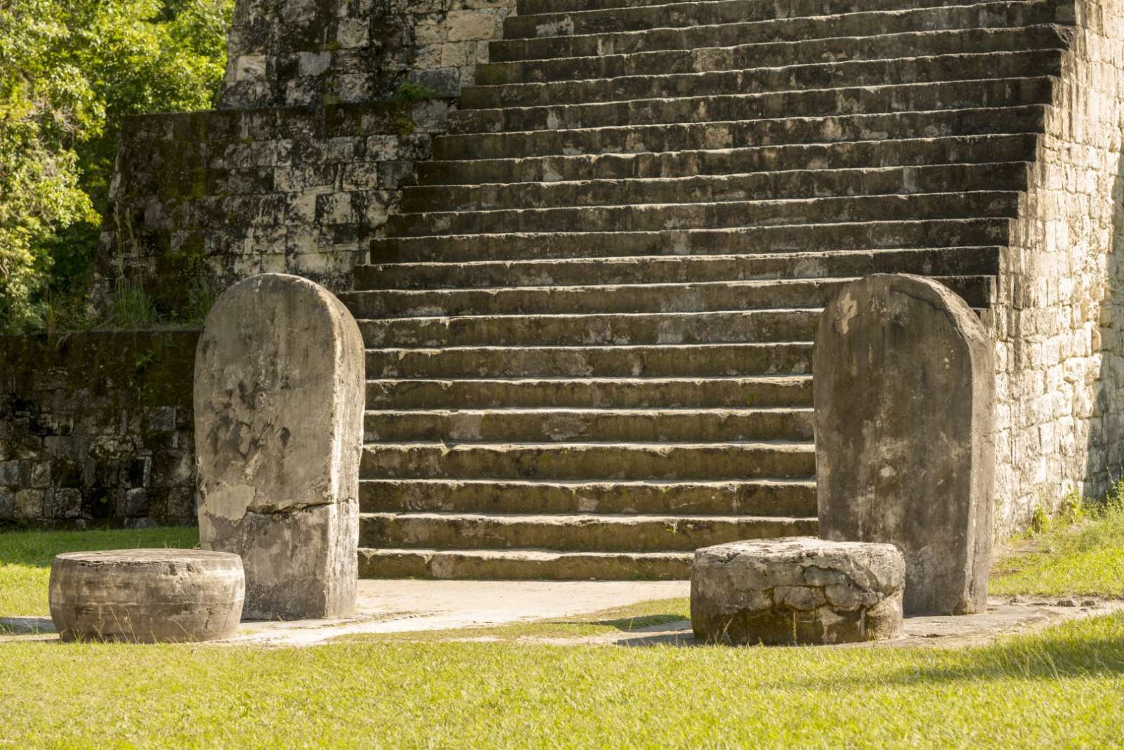 Steps and stelae at Tikal, Guatemala