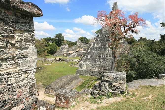 The ruins of Tikal in Guatemala