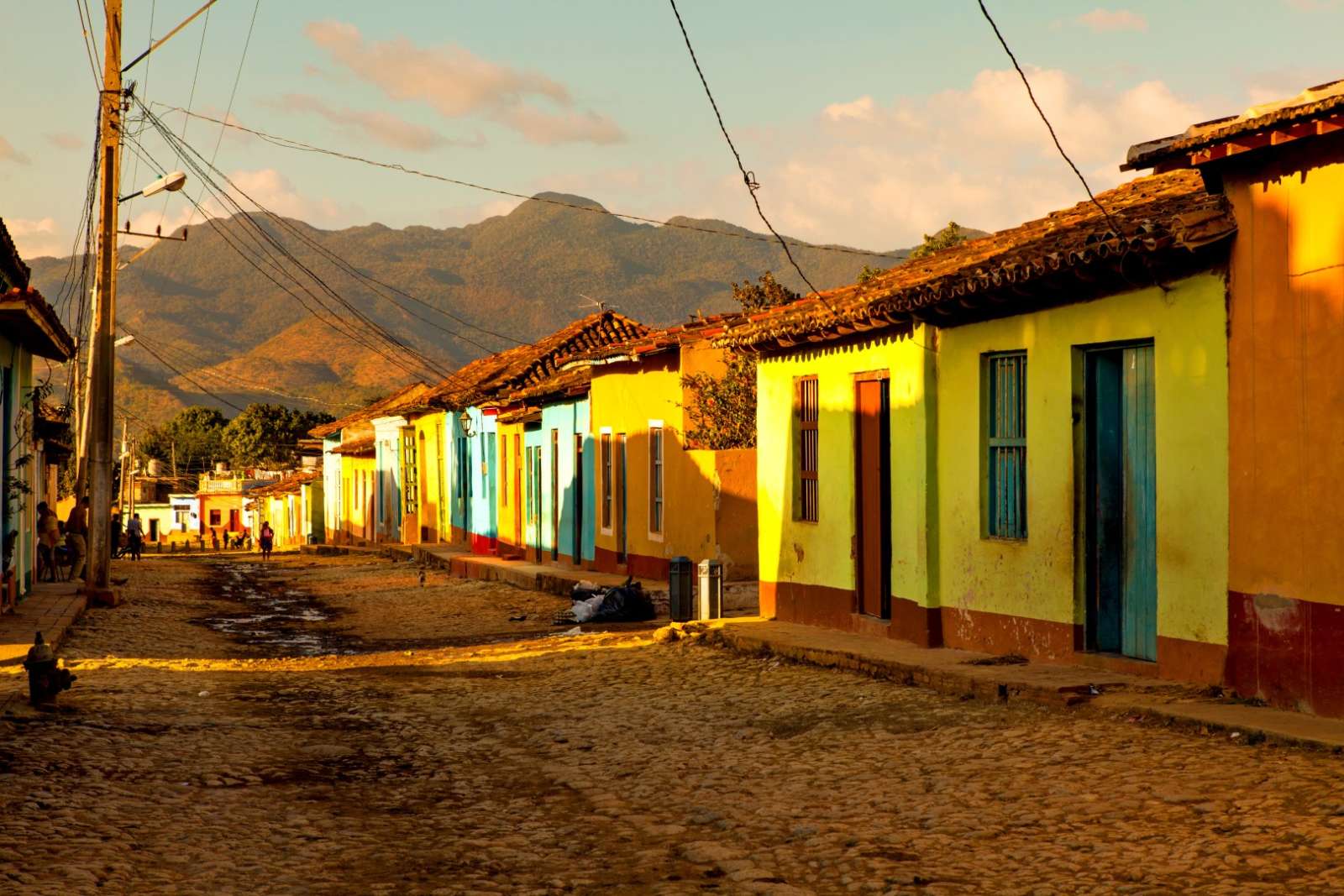 Colourful street scene in Trinidad, Cuba