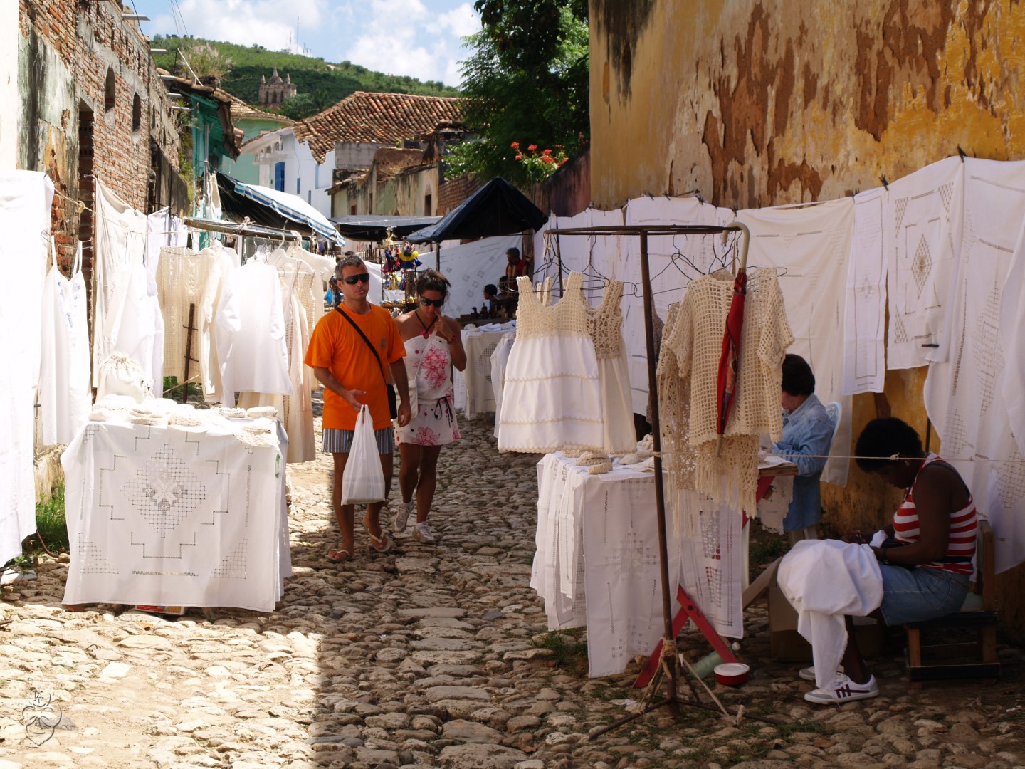 Trinidad Holidays Lace market in Trinidad, Cuba