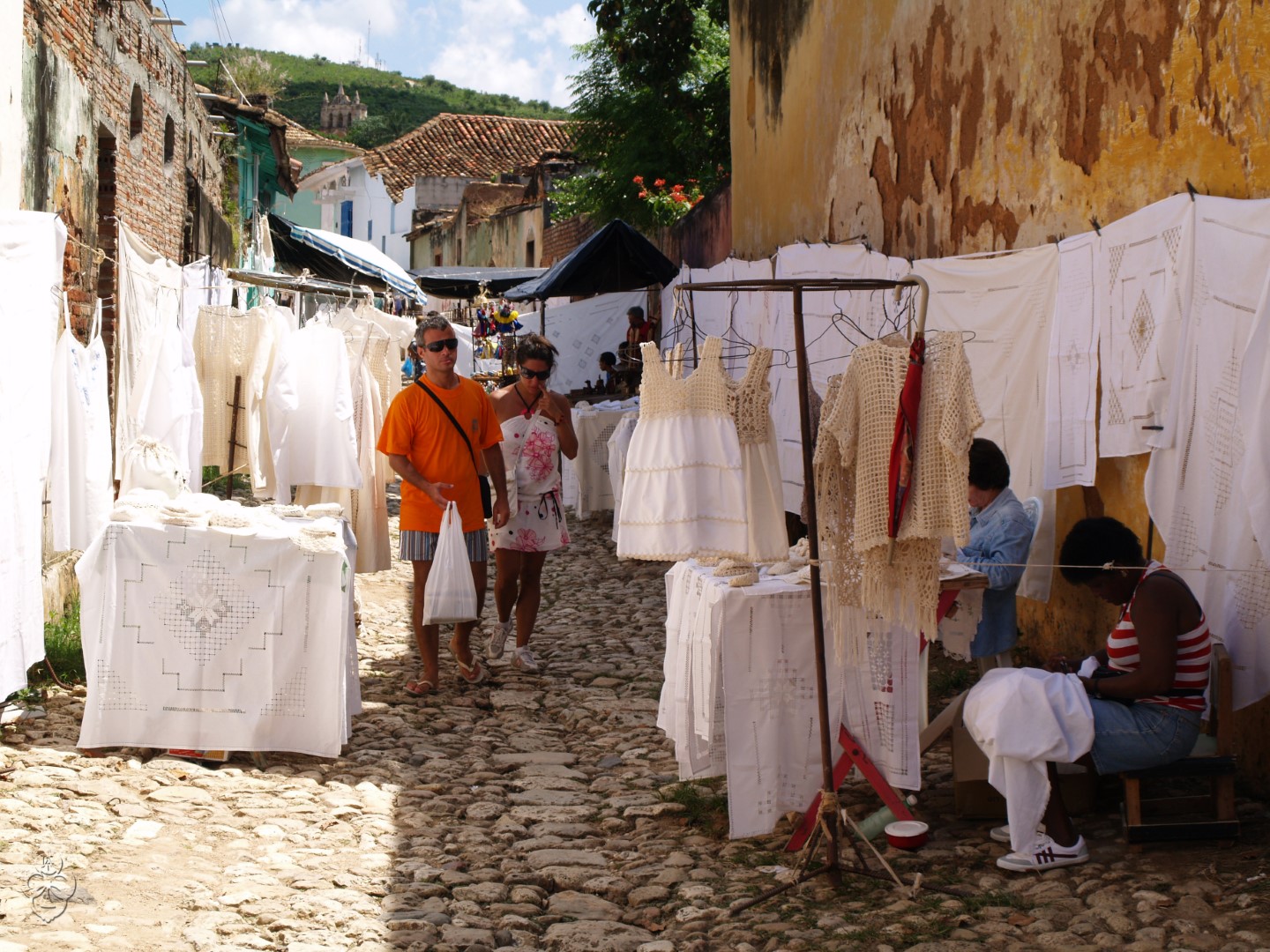 Lace market in Trinidad, Cuba