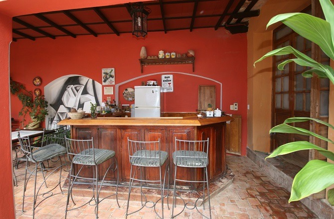 The bar at Casa Maria y Enddy in Trinidad, Cuba