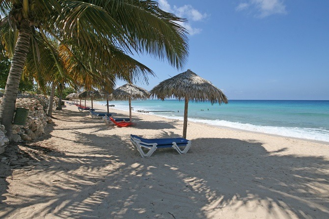 A beach near Trinidad in Cuba