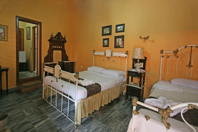 Bedroom of casa particular in Trinidad