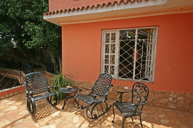 Rocking chairs at Casa Osmary y Alberto in Trinidad, Cuba