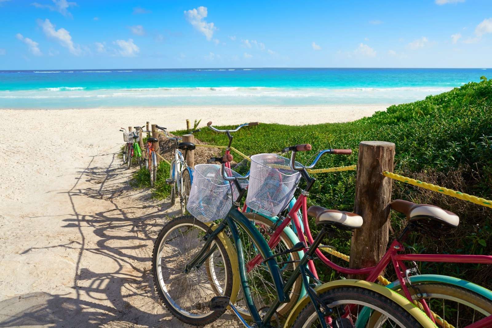 Bikes on Tulum beach