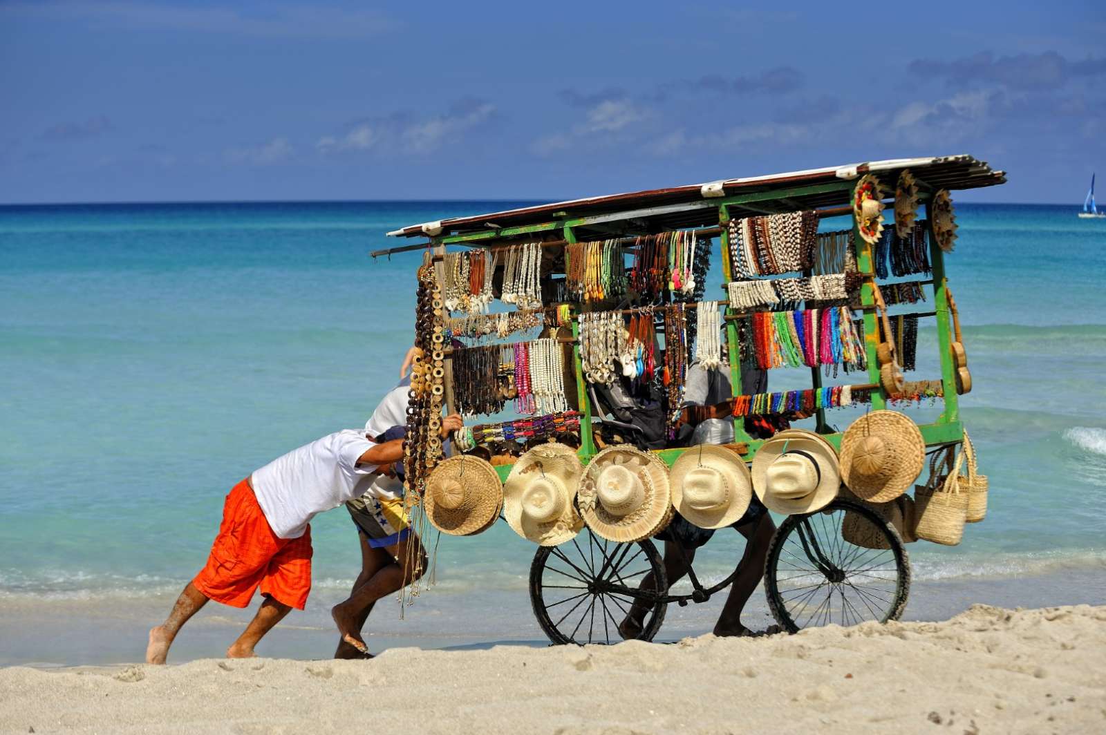 Beach vendor in Varadero, Cuba