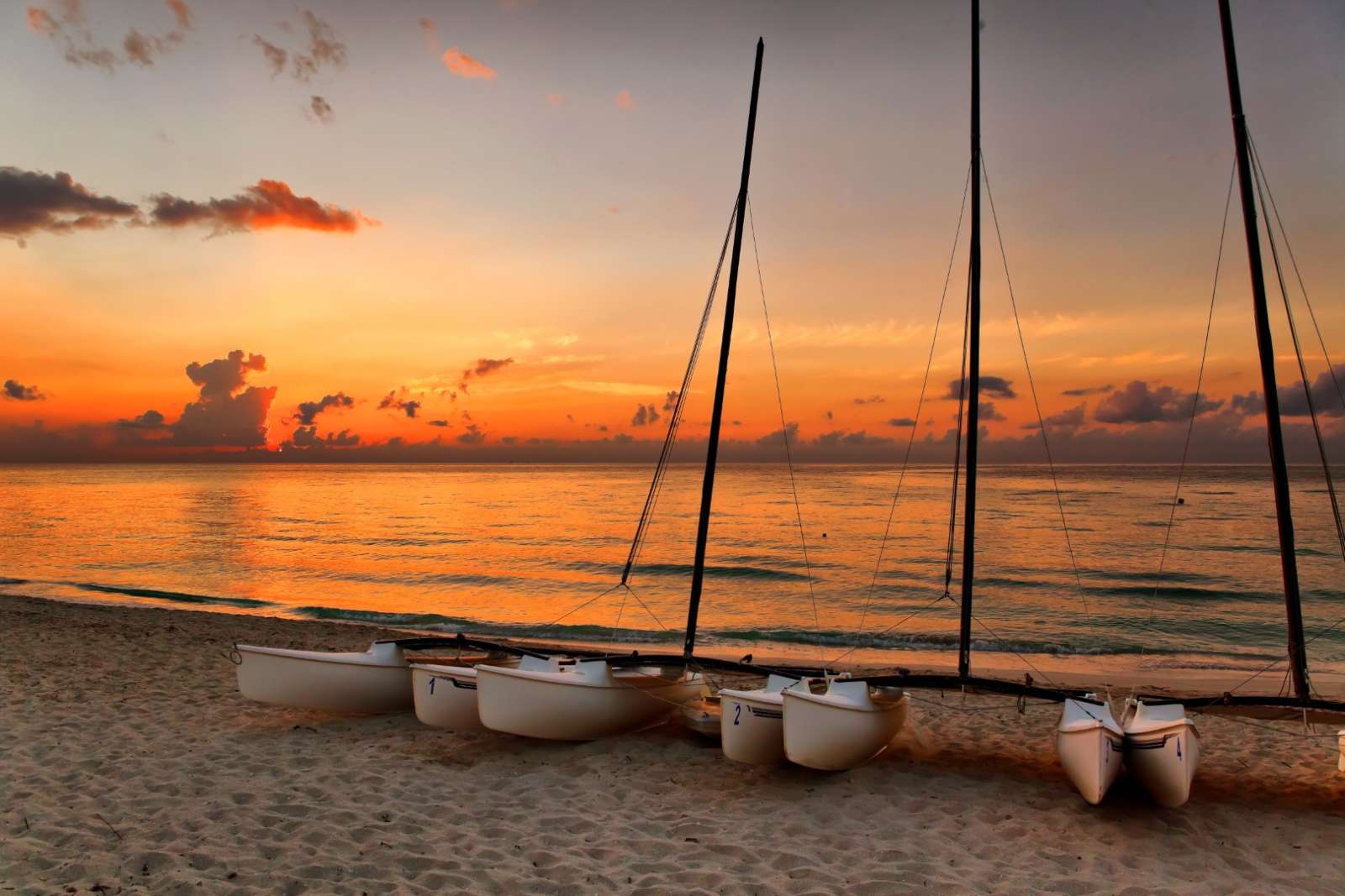 Sunset on Varadero beach