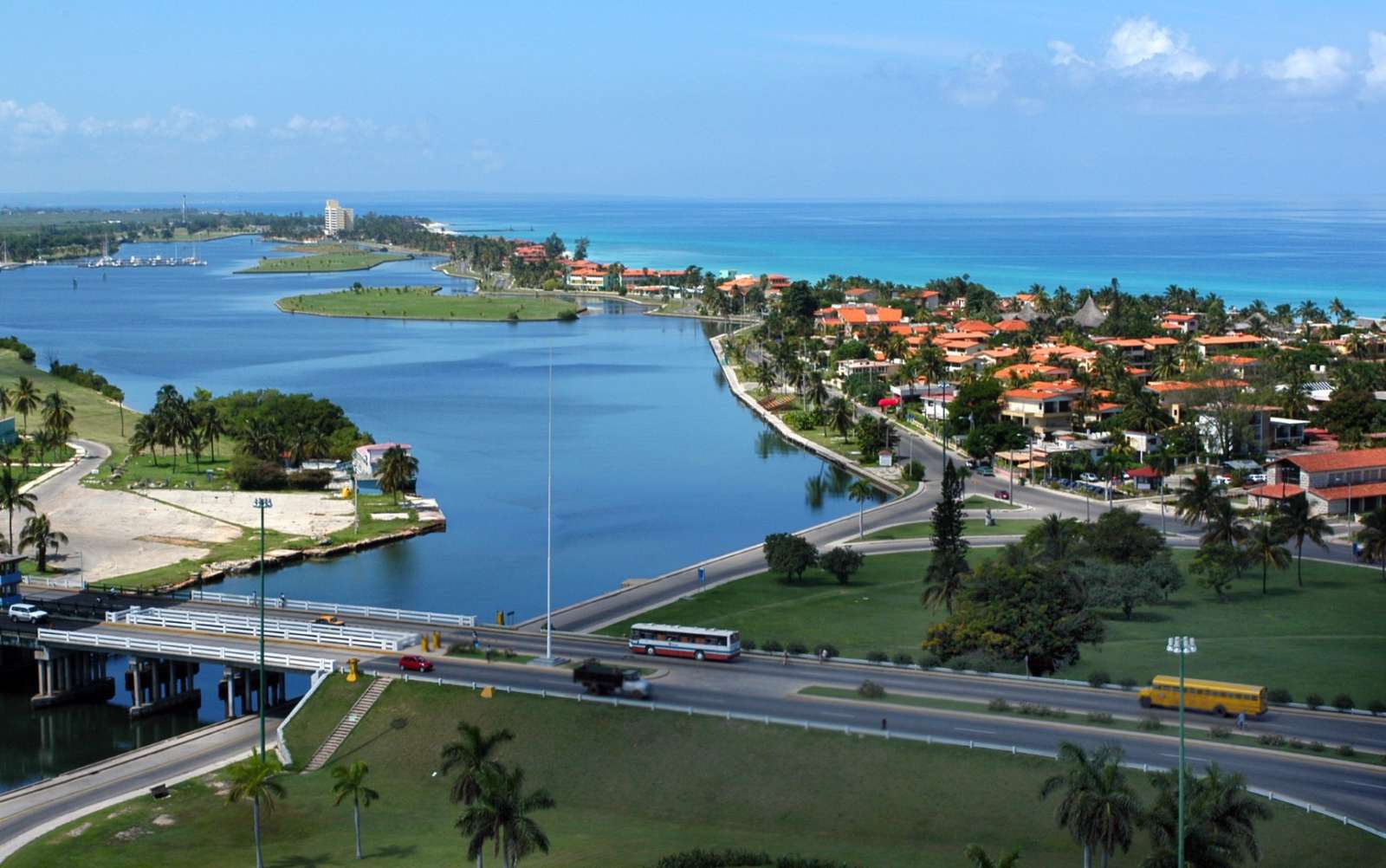 The marina in Varadero, Cuba