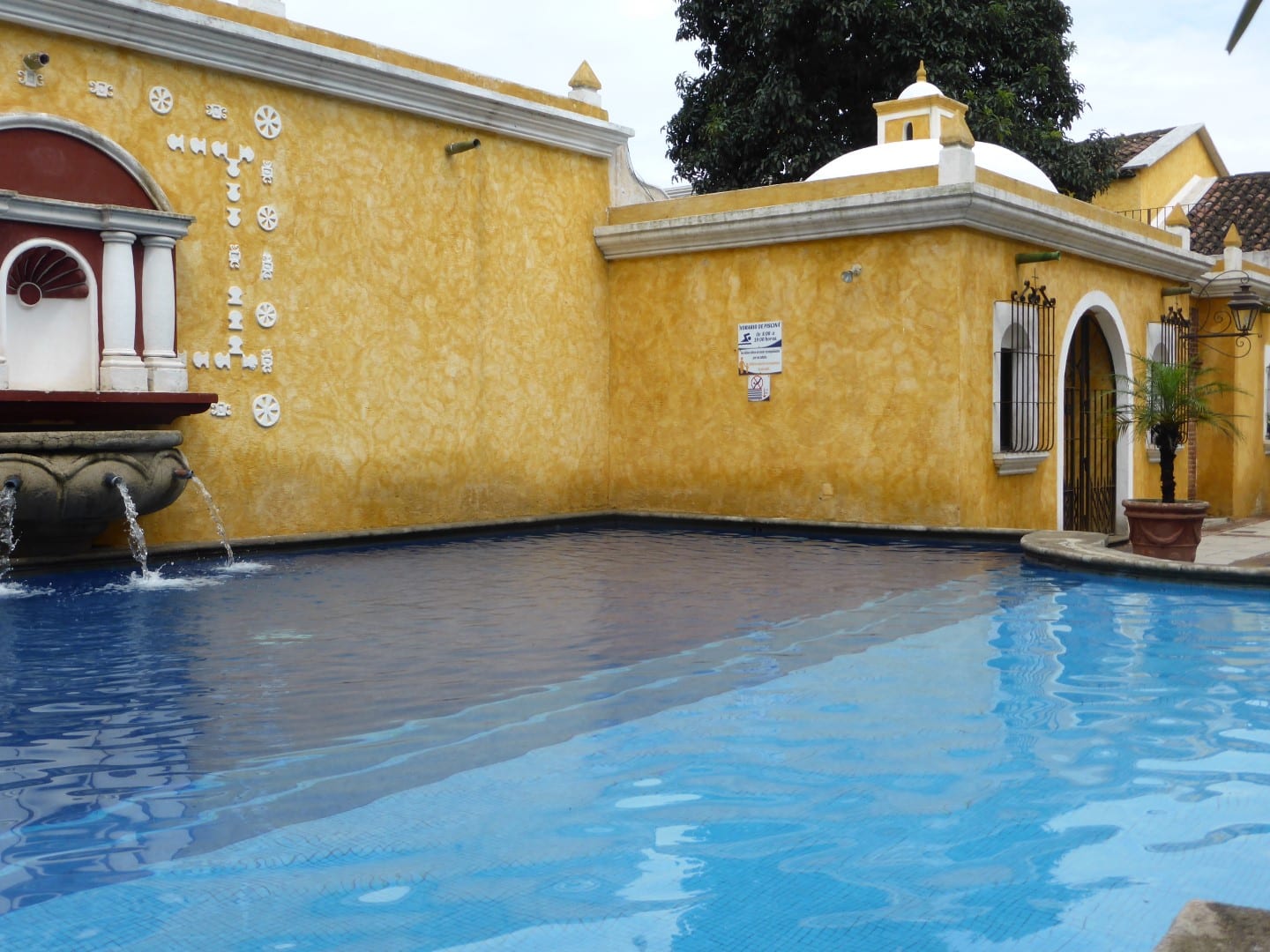 Fountain at Villa Colonial in Antigua