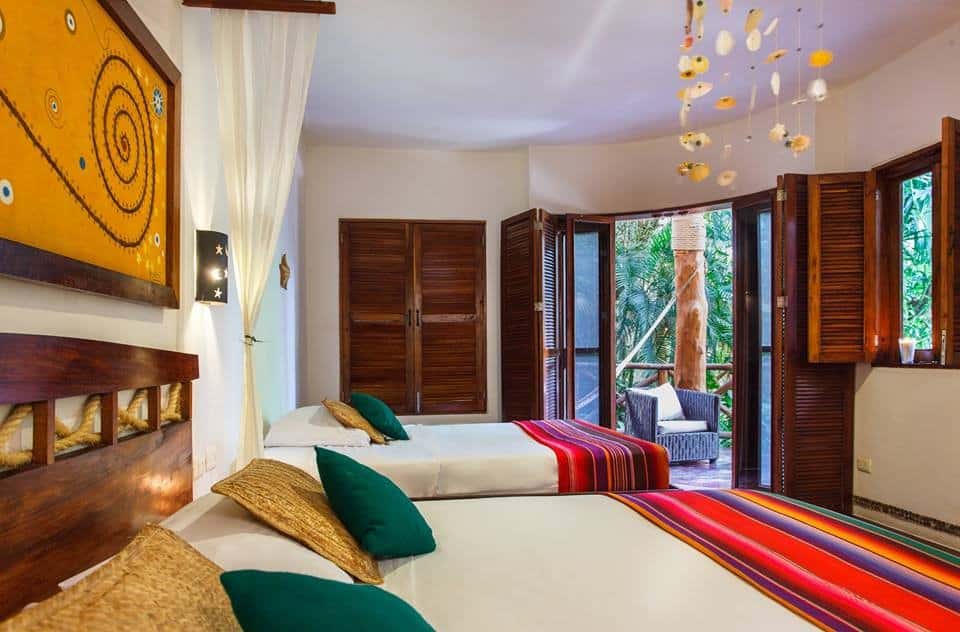 Bedroom with balcony at Villas Hm Paraiso Del Mar, Holbox