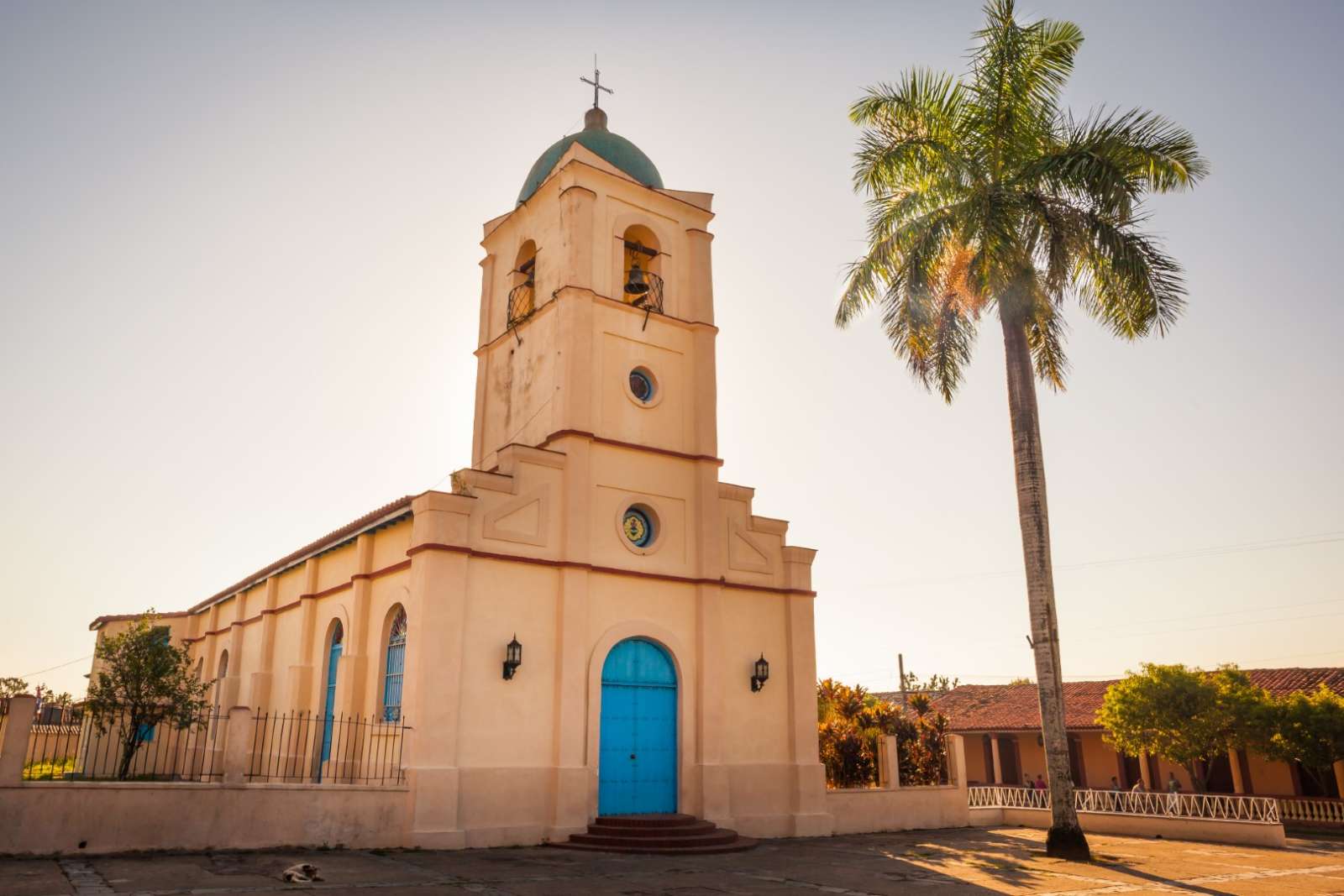 Church in the centre of Vinales town, Cuba