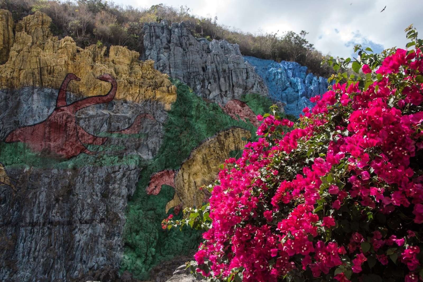 Mural of Pre-History in Vinales, Cuba