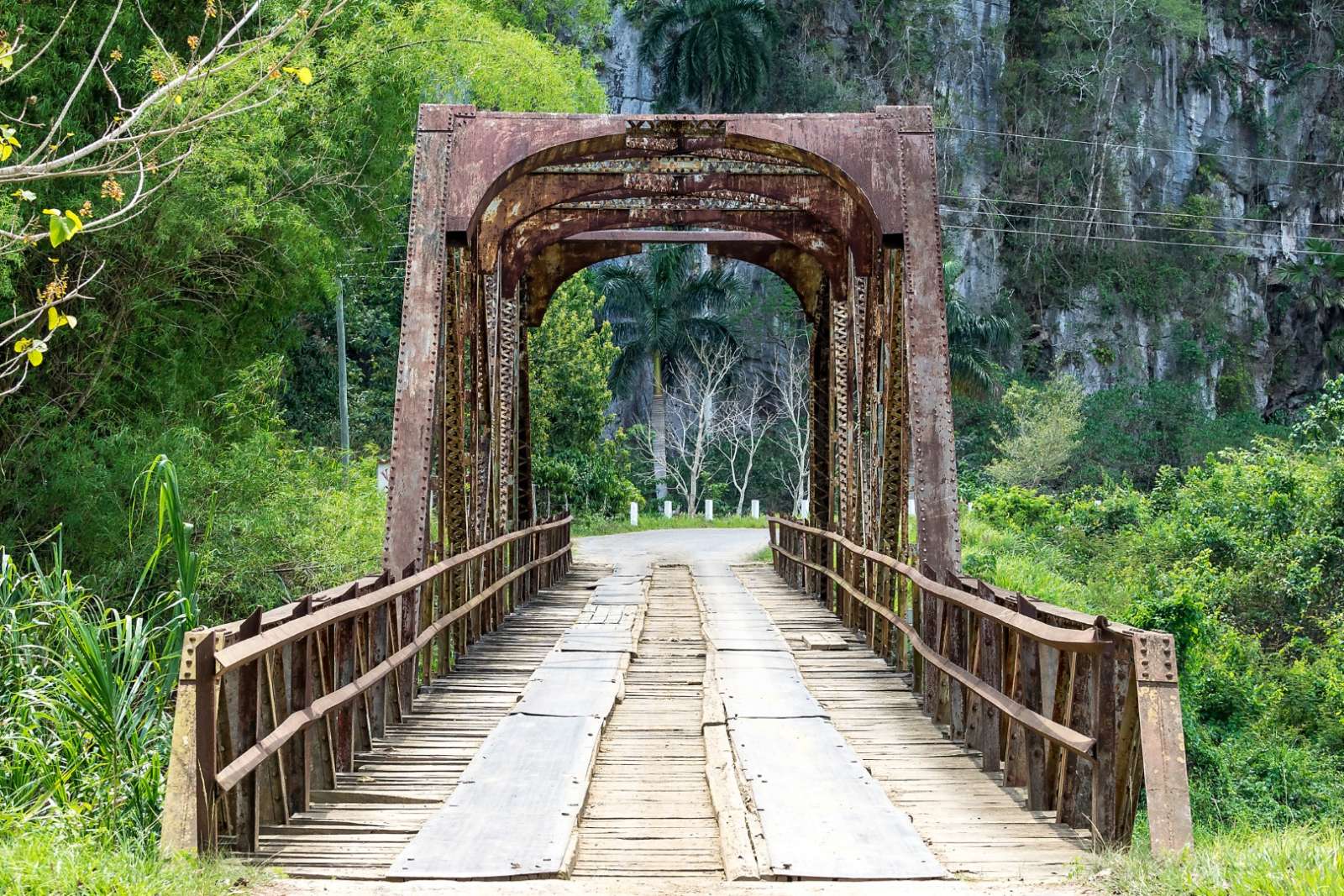 A rustic, old bridge in Vinales, Cuba