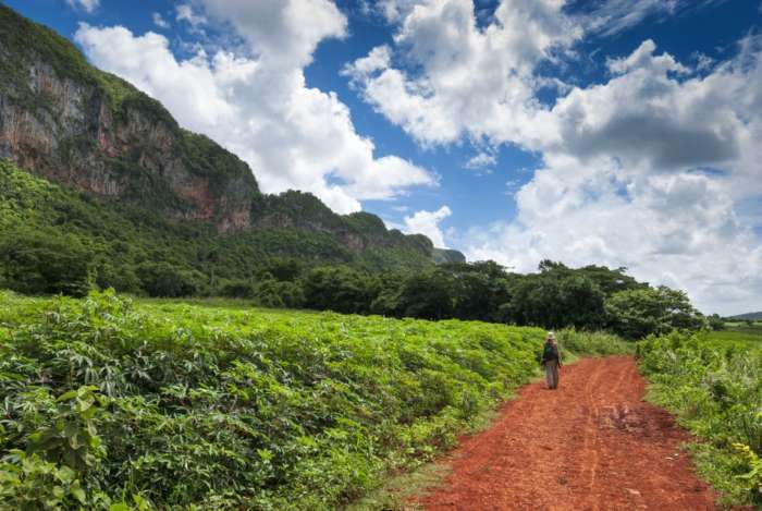 Hiking in the Vinales Valley of Cuba
