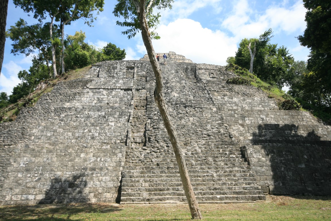 Pyramid at the Mayan ruins of Yaxha