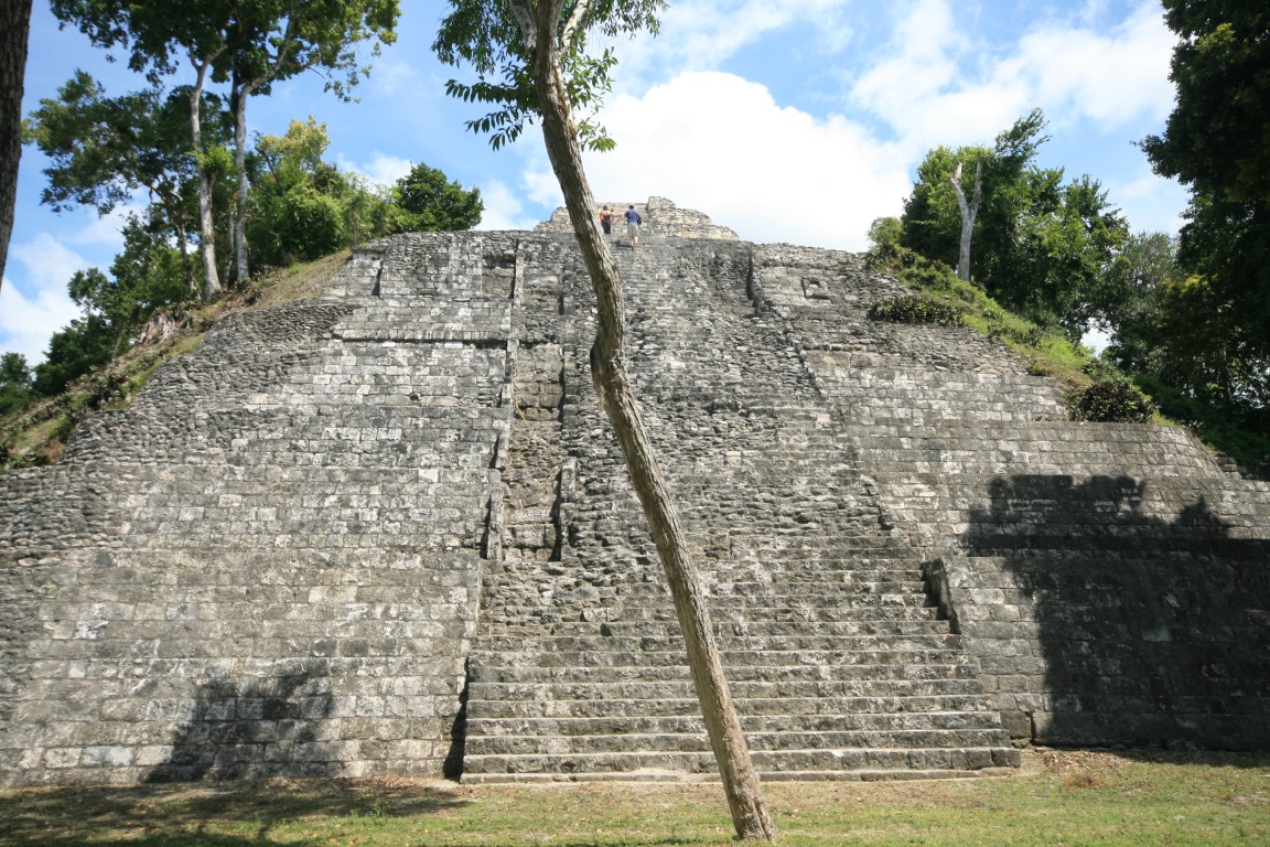 Pyramid at the Mayan ruins of Yaxha