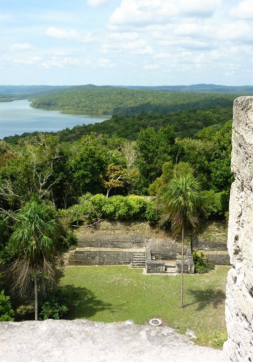 View of lake at Yaxha