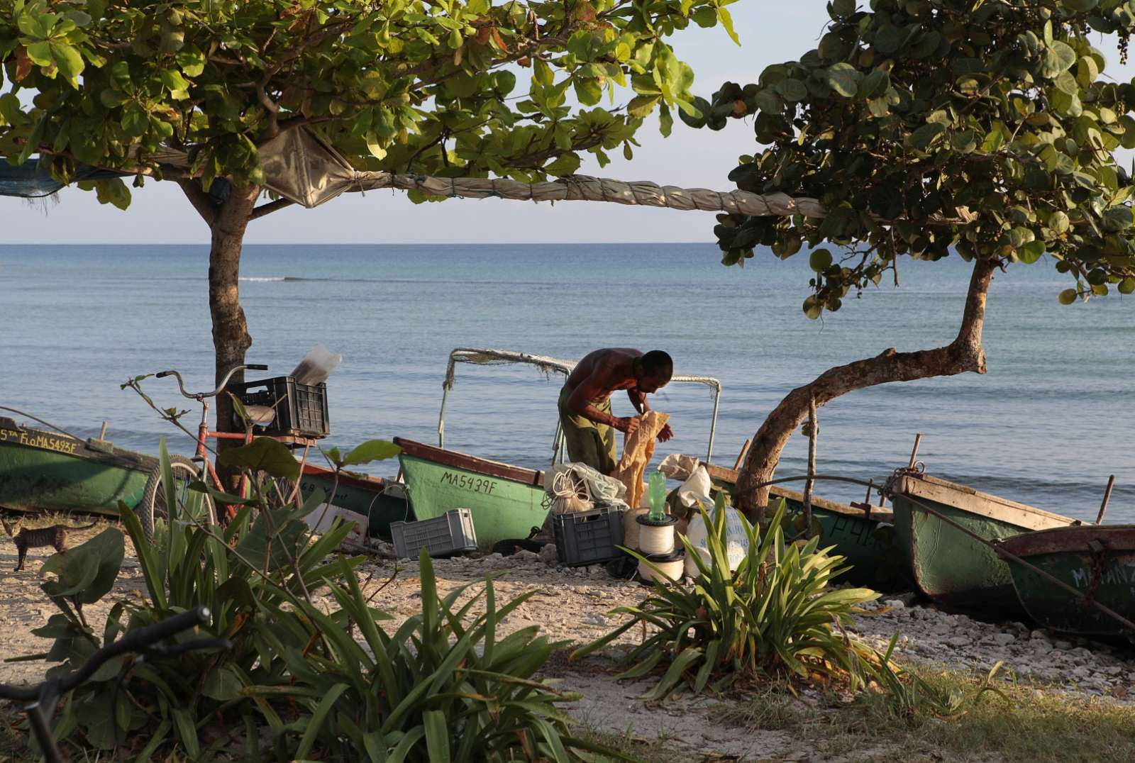 Fisherman in the Zapata Peninsula, Cuba