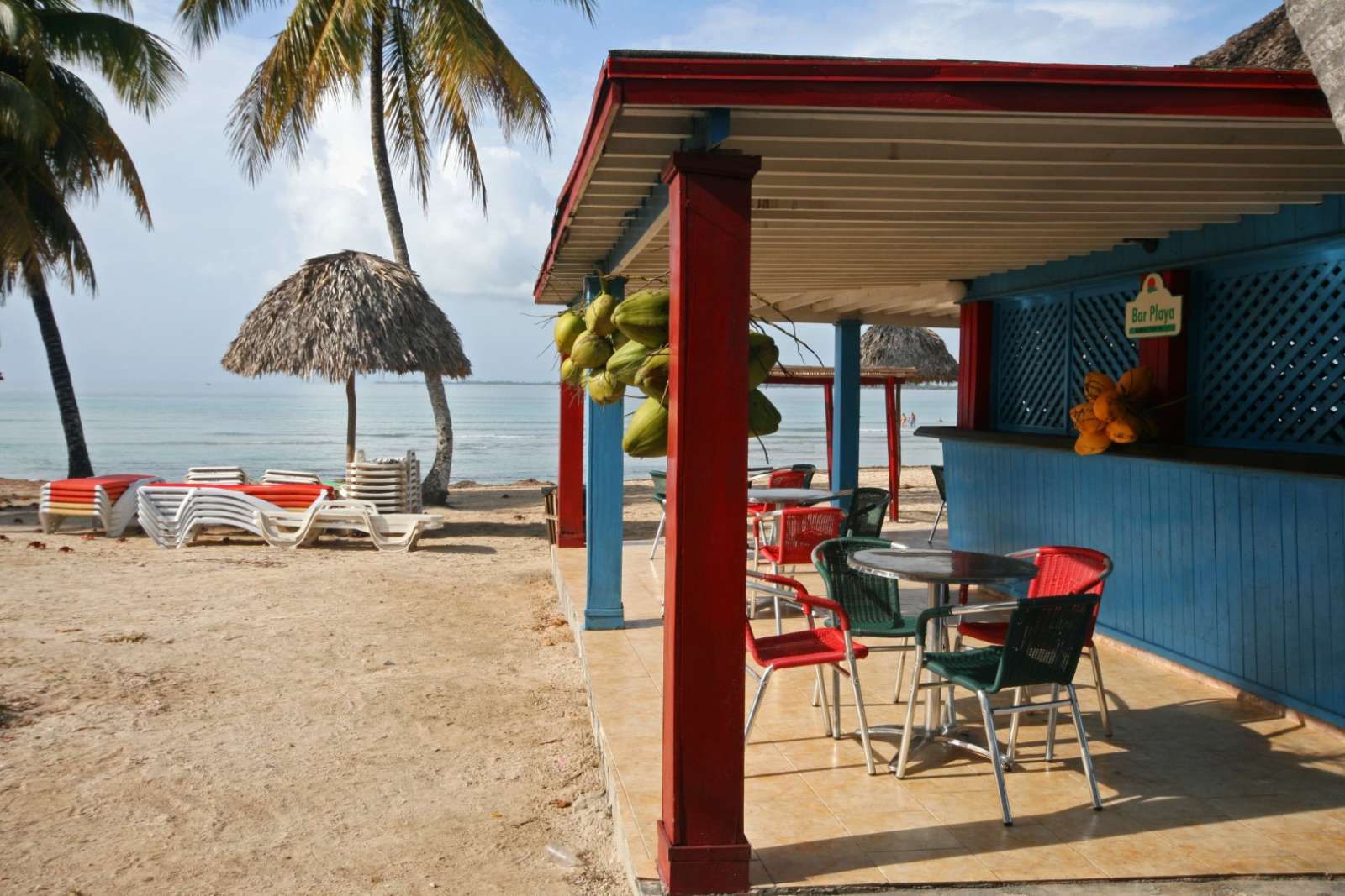 Beach bar at Hotel Playa Larga