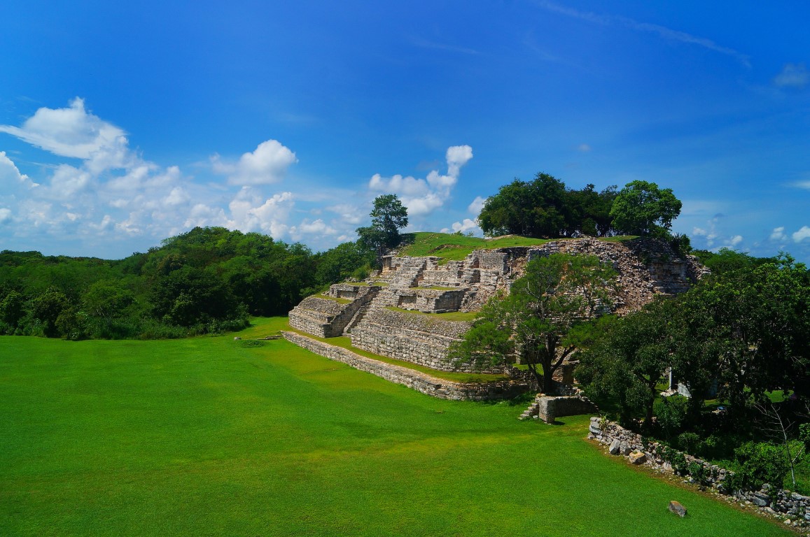 Pyramid at the Mayan ruins of Ake