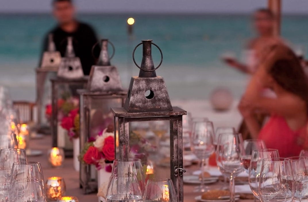 Celebration on the beach at Belmond Maroma Resort