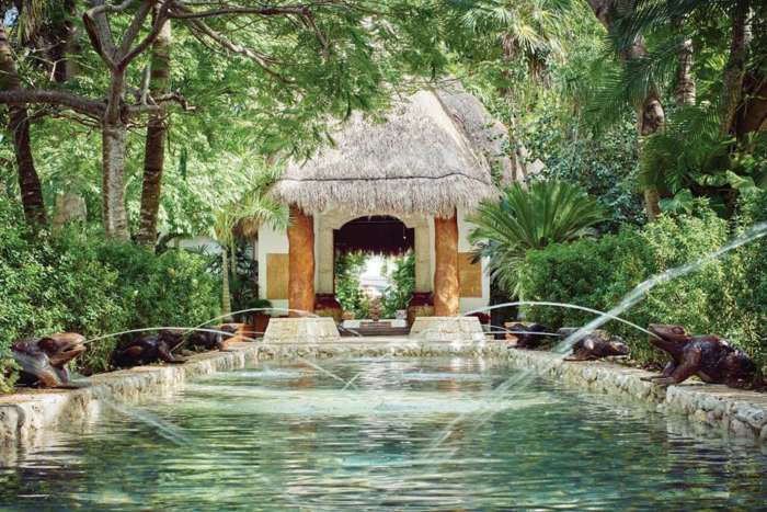 Fountain at Belmond Maroma Resort