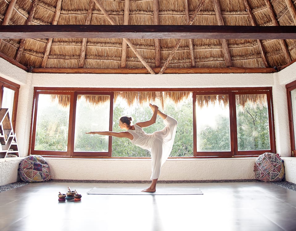 Yoga lessons at Belmond Maroma Resort