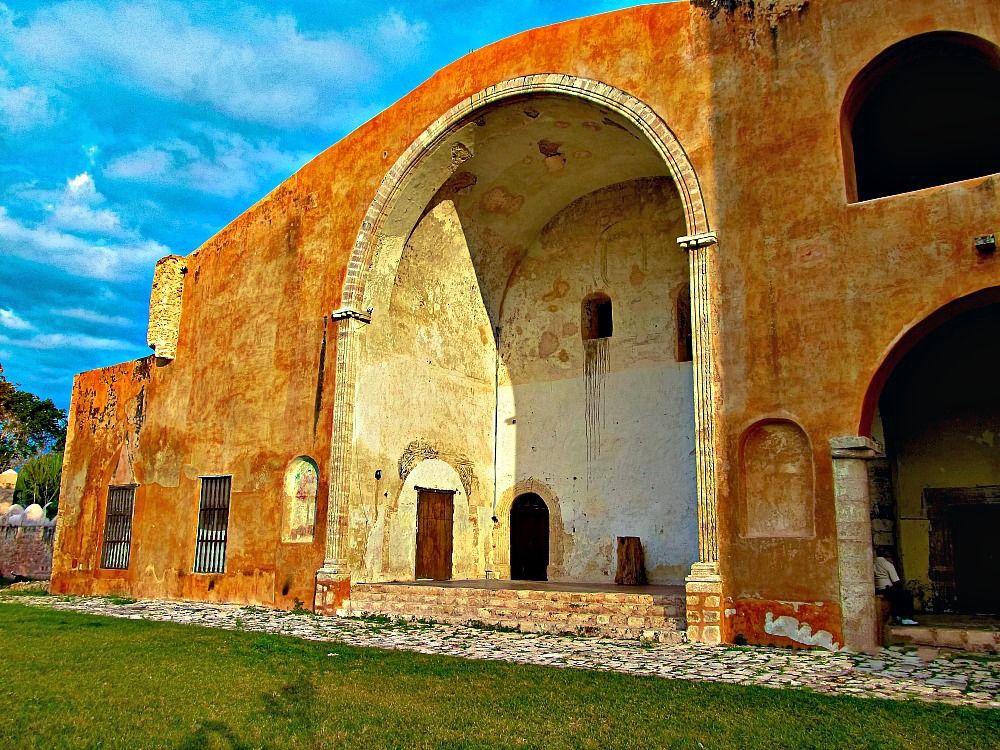 Church at Mani on the Convent Route in Yucatan