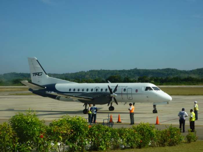 Flying In Guatemala from Flores airport