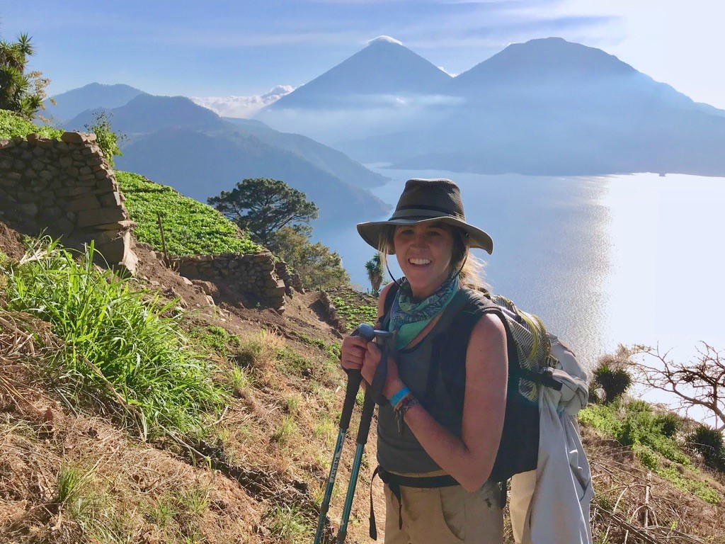 End of the hike at Lake Atitlan