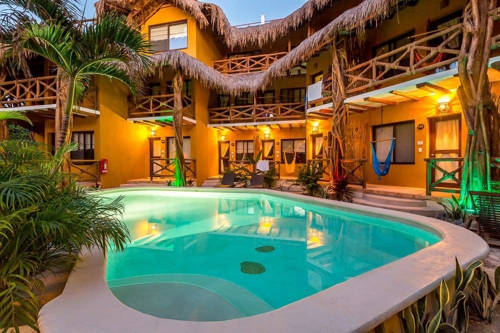 One of the pools at Hotel Holbox Dream in Mexico