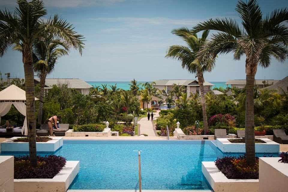 View to sea from pool at Royalton Cayo Santa Maria