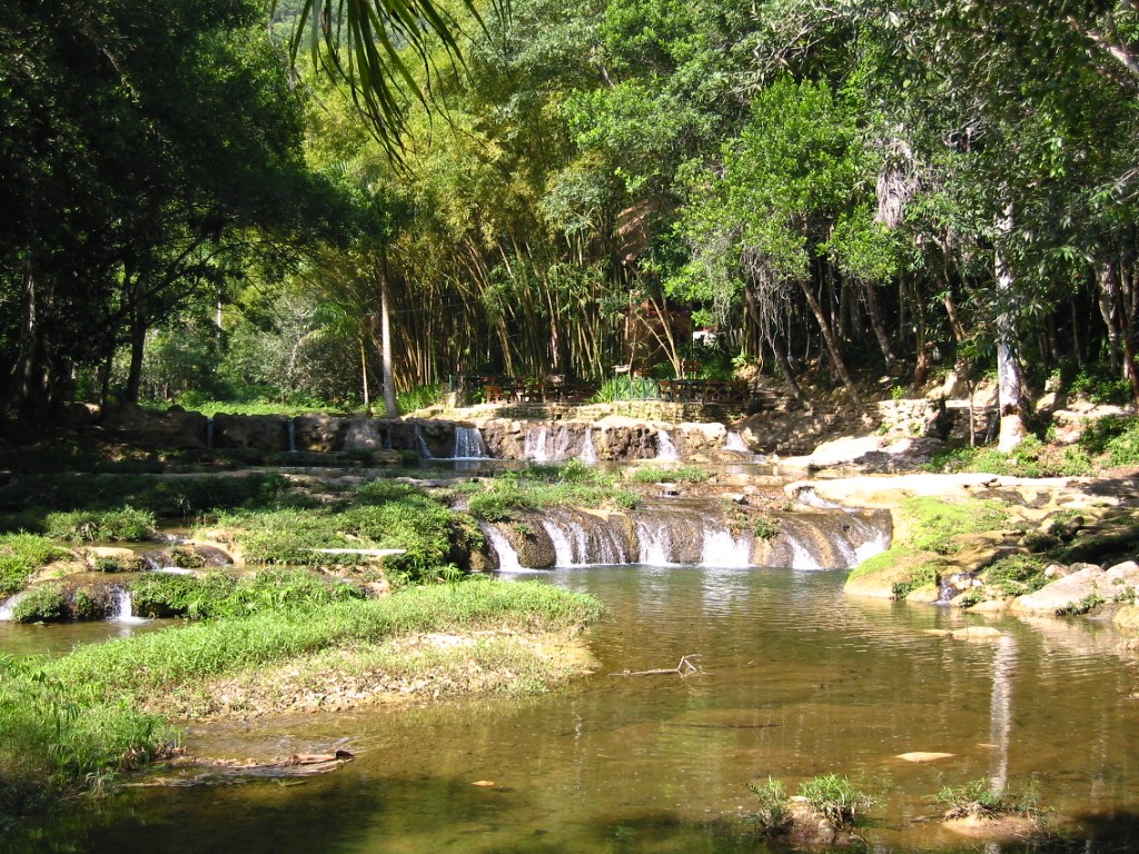 The San Juan River near Las Terrazas in Cuba