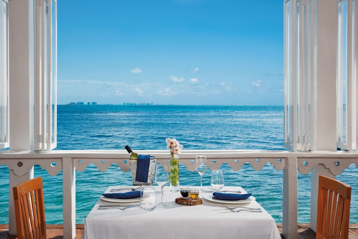 Seaview from the restaurant at Zoetry Villa Rolandi