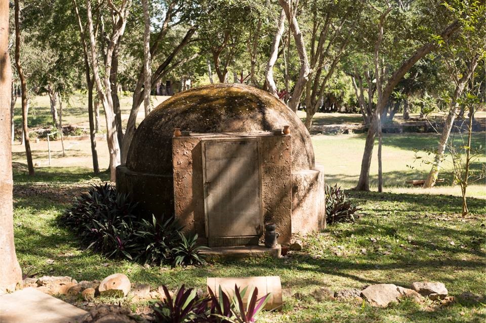 Exterior of a temazcal