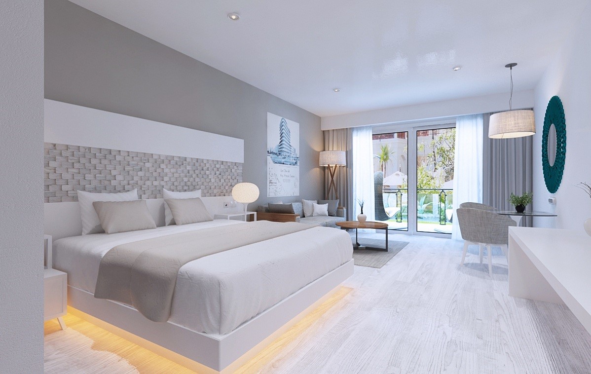 Double bed at Melia Trinidad