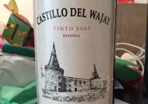 Bottle of Castillo del Wajay Cuban wine