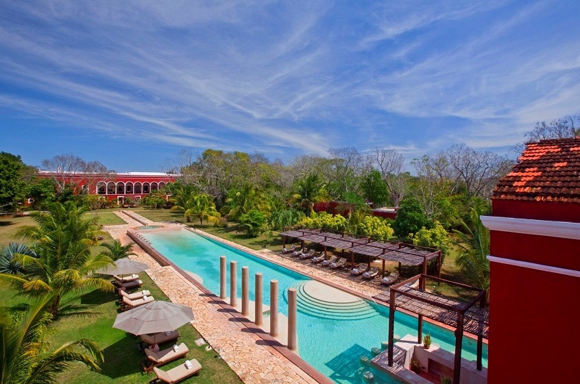 Swimming pool at Hacienda Temozon