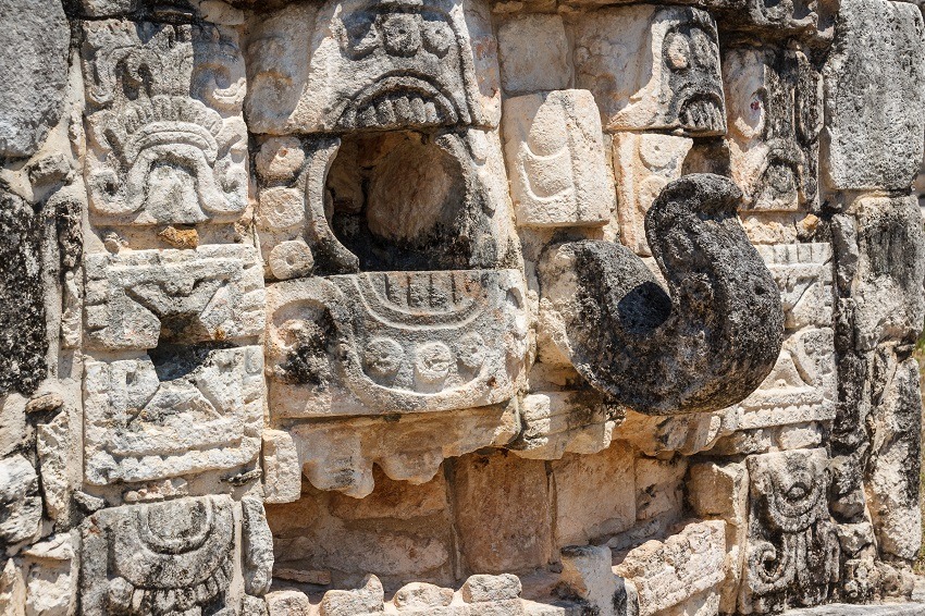 Carving detail at Mayapan