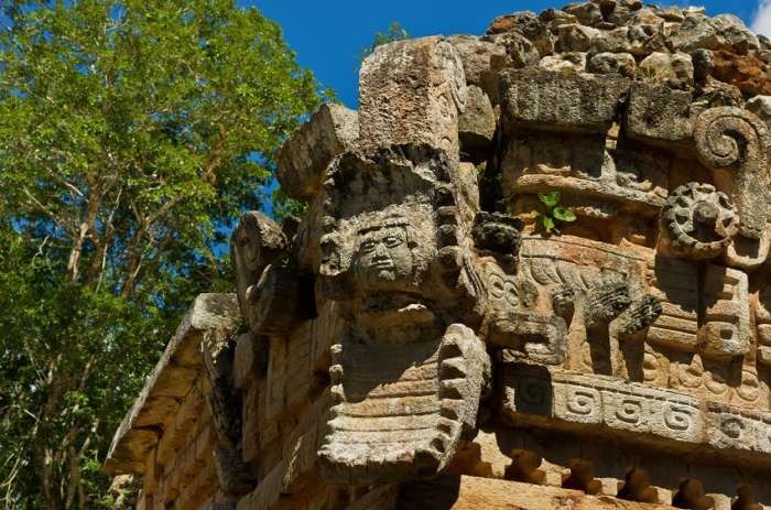 Stone carving in the Puuc Hills