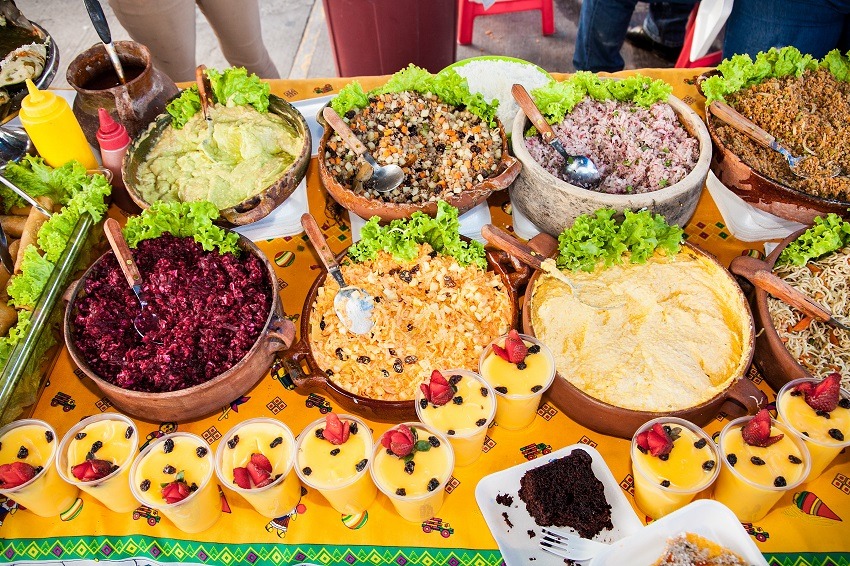 Street food at the Flores night market