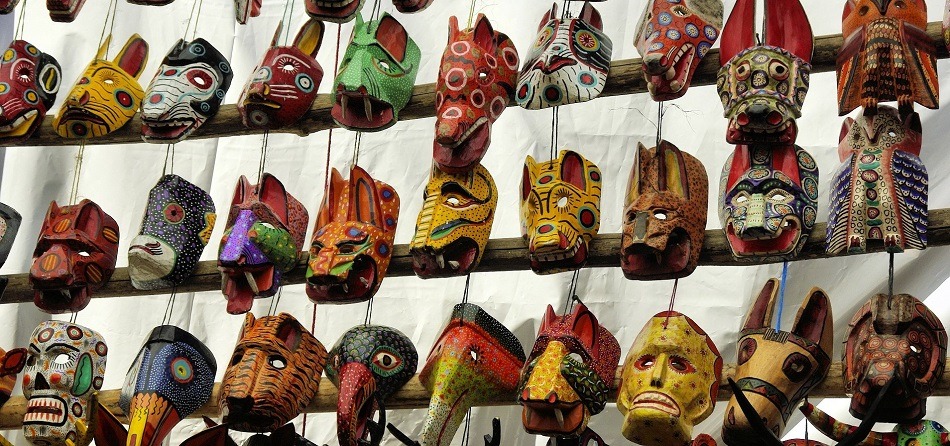 Chichicastenango market masks