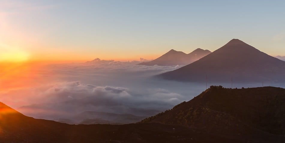 Climbing volcanoes in Guatemala