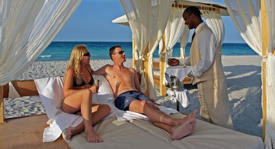 Couple on beach in Varadero Cuba