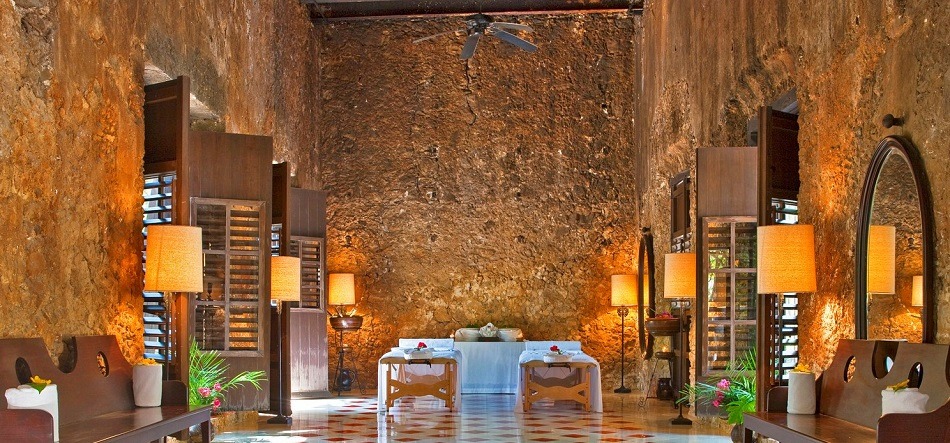 Massage tables at Hacienda Uayamon