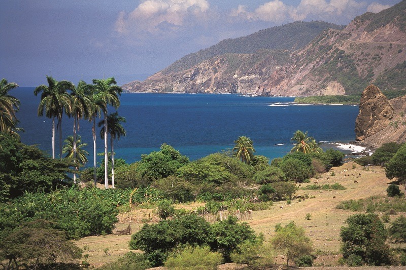 The coastal route from Santiago de Cuba to Marea del Portillo