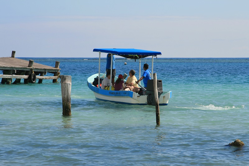 Tourist boat in Mexico